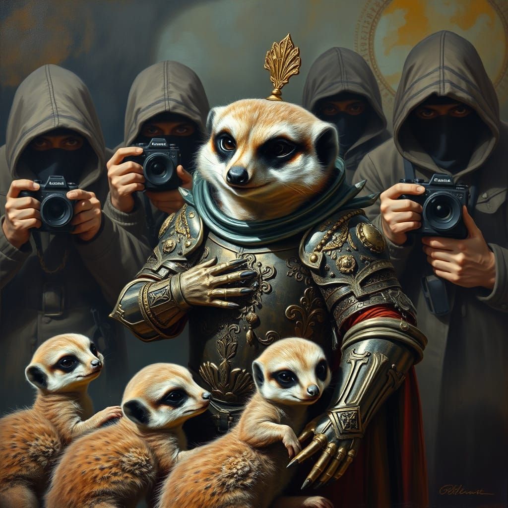 MEDIA-SHY MATERNAL MEERKAT (meerkat series) (5)