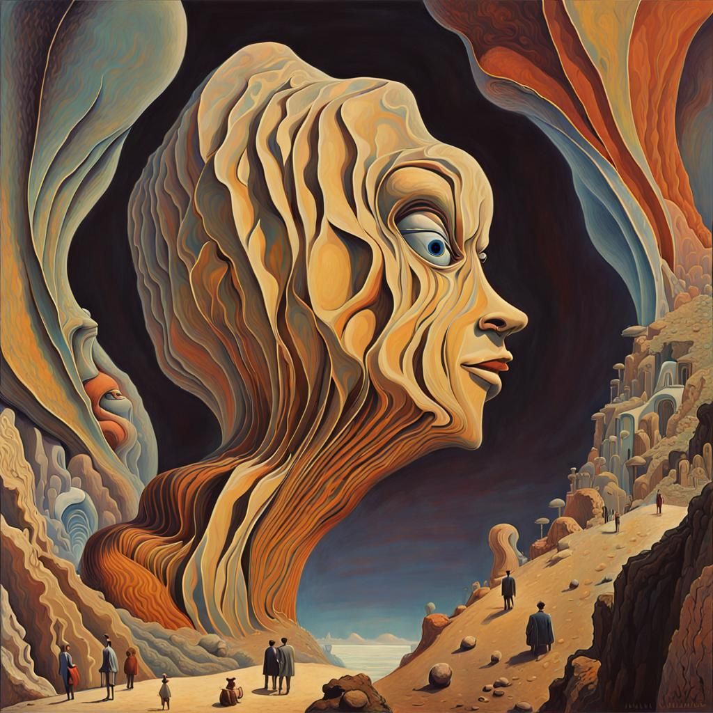 Abstract Clam Art in Hyperdetailed Style