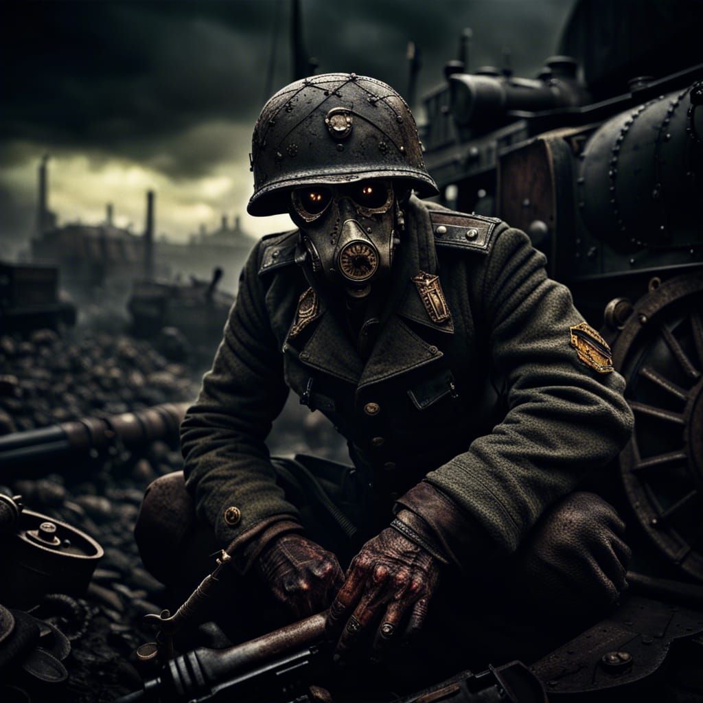 The Horror of War in Dieselpunk Style