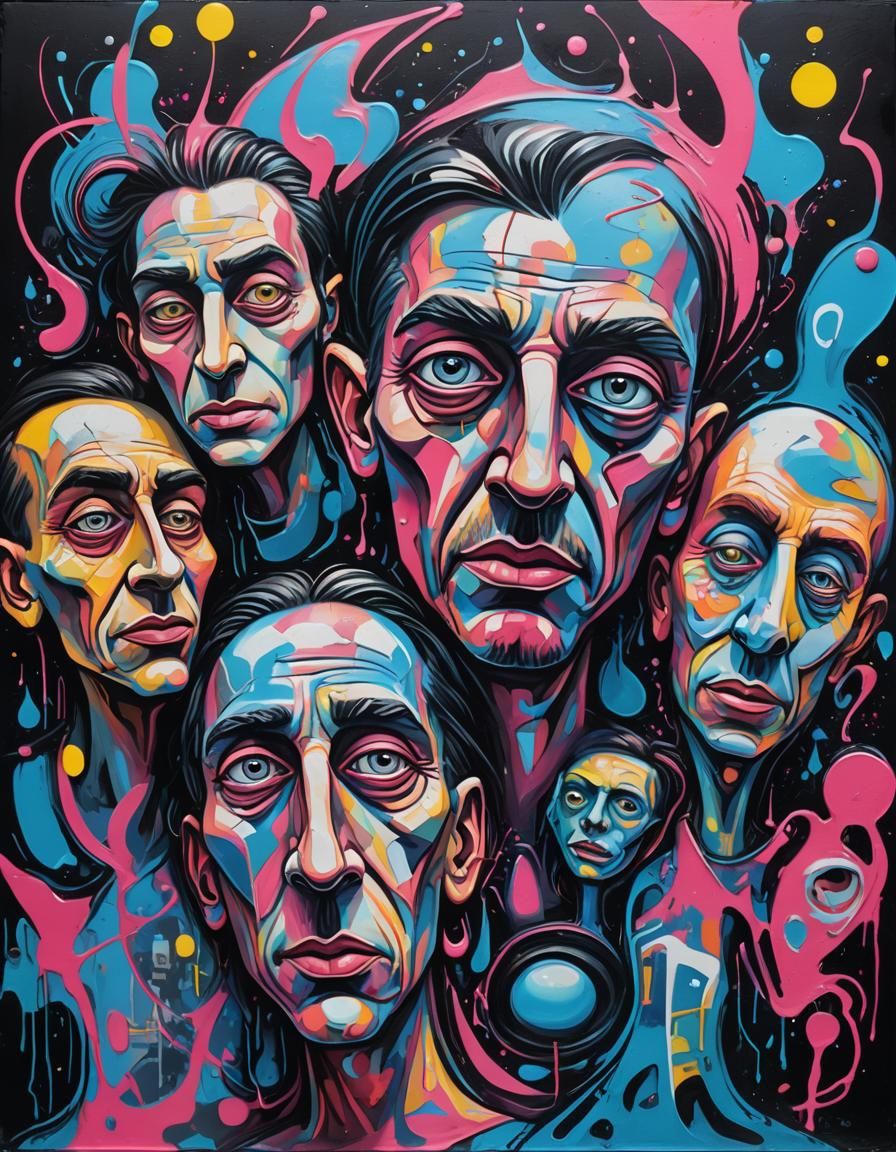 Surreal Graffiti Art: Picasso & Dr. Seuss Creatures