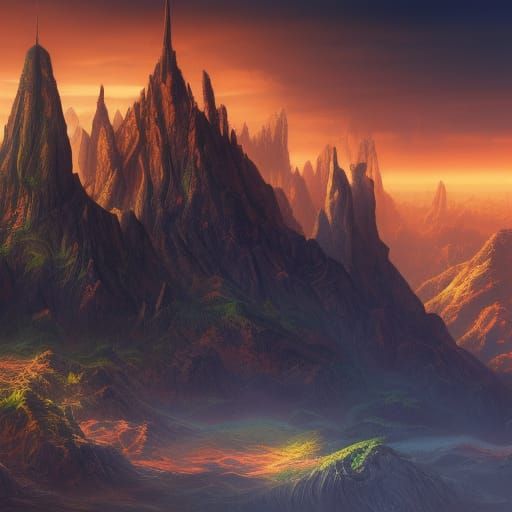 Detailed Matte Painting of Donald Trump