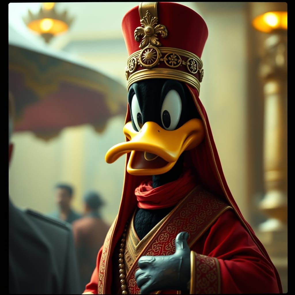 Daffy Duck as Regal Sultan