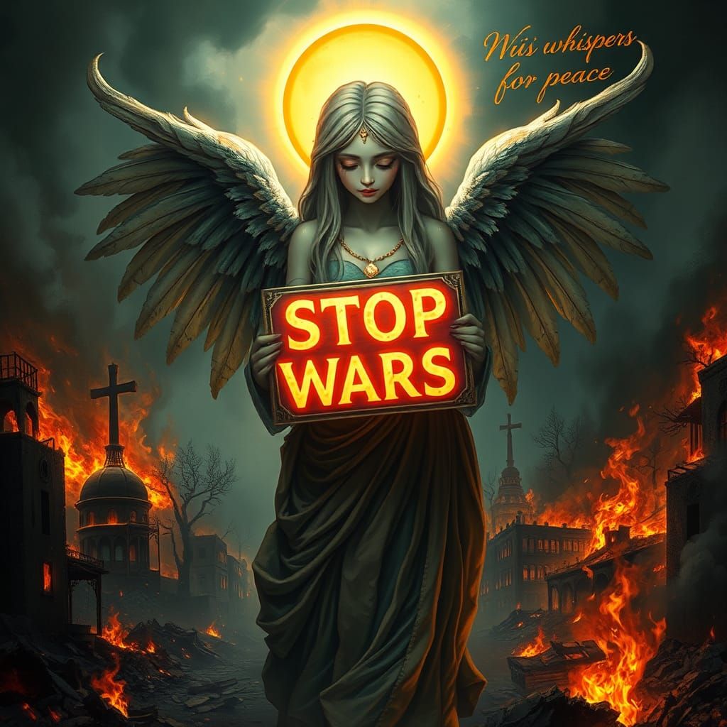 Deity's Plea: Stop Wars on Earth
