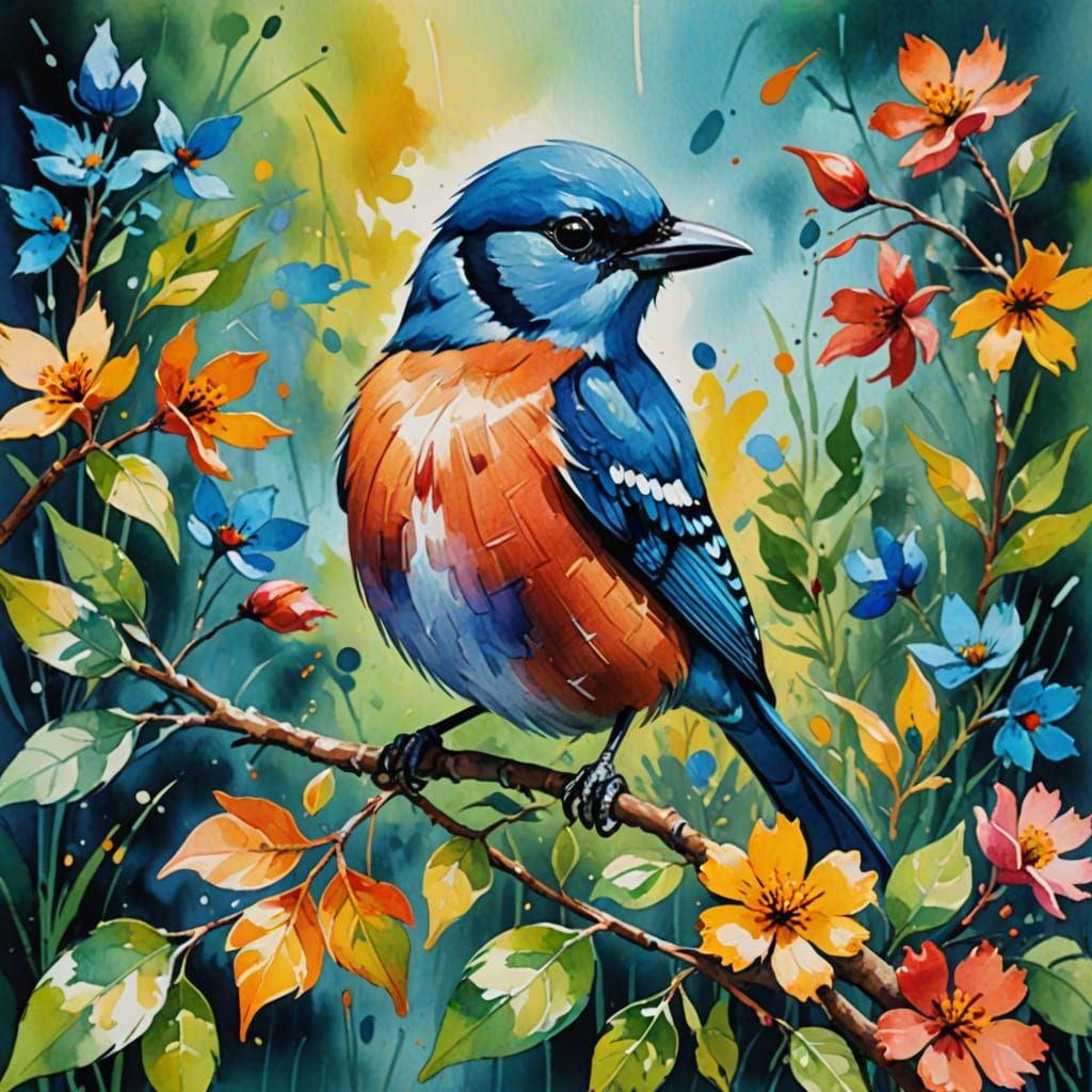 Jay bird watered down colours