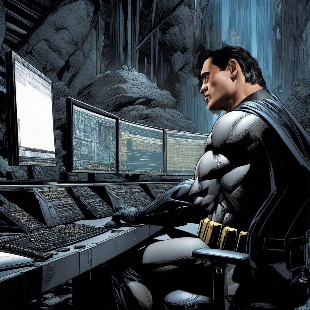 Detailed Portrait of Bruce Wayne in Natural Light