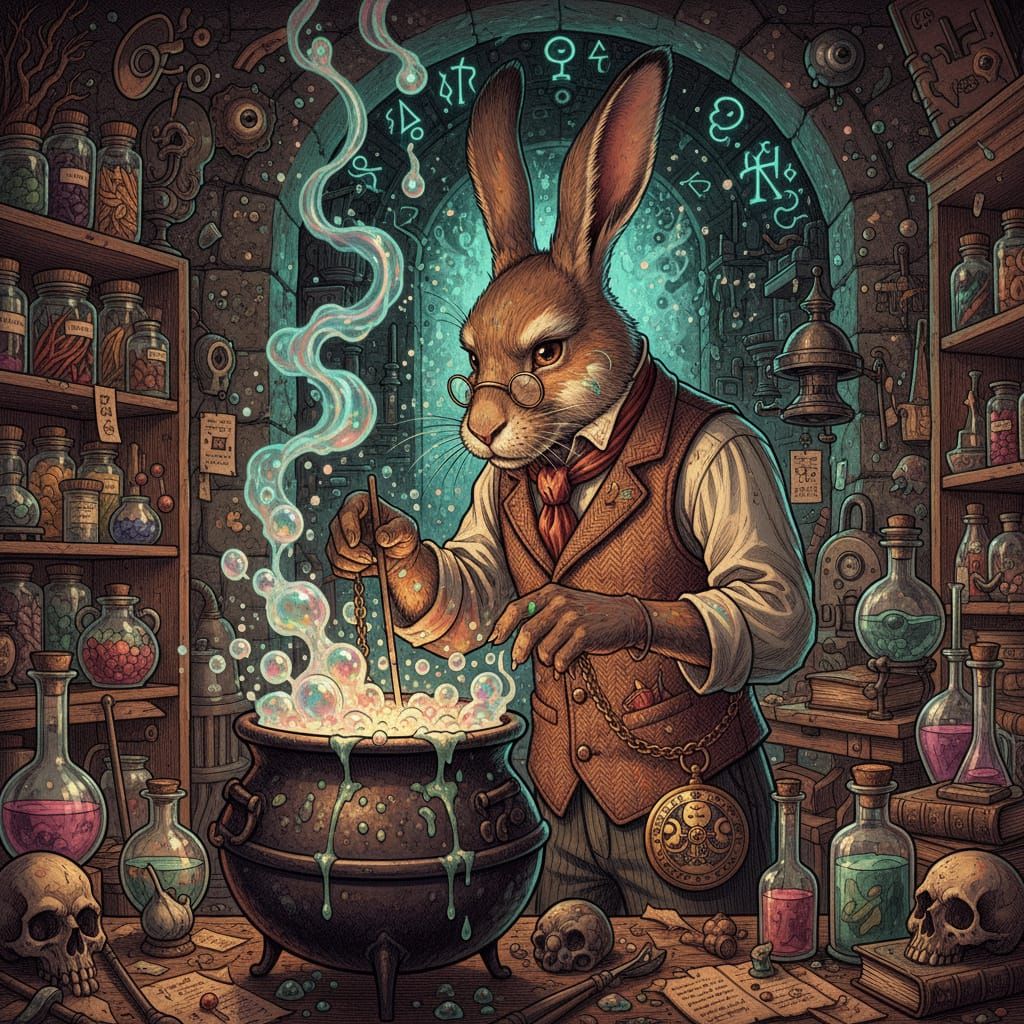 “After a hard day at the warren, I like to relax with a refr...