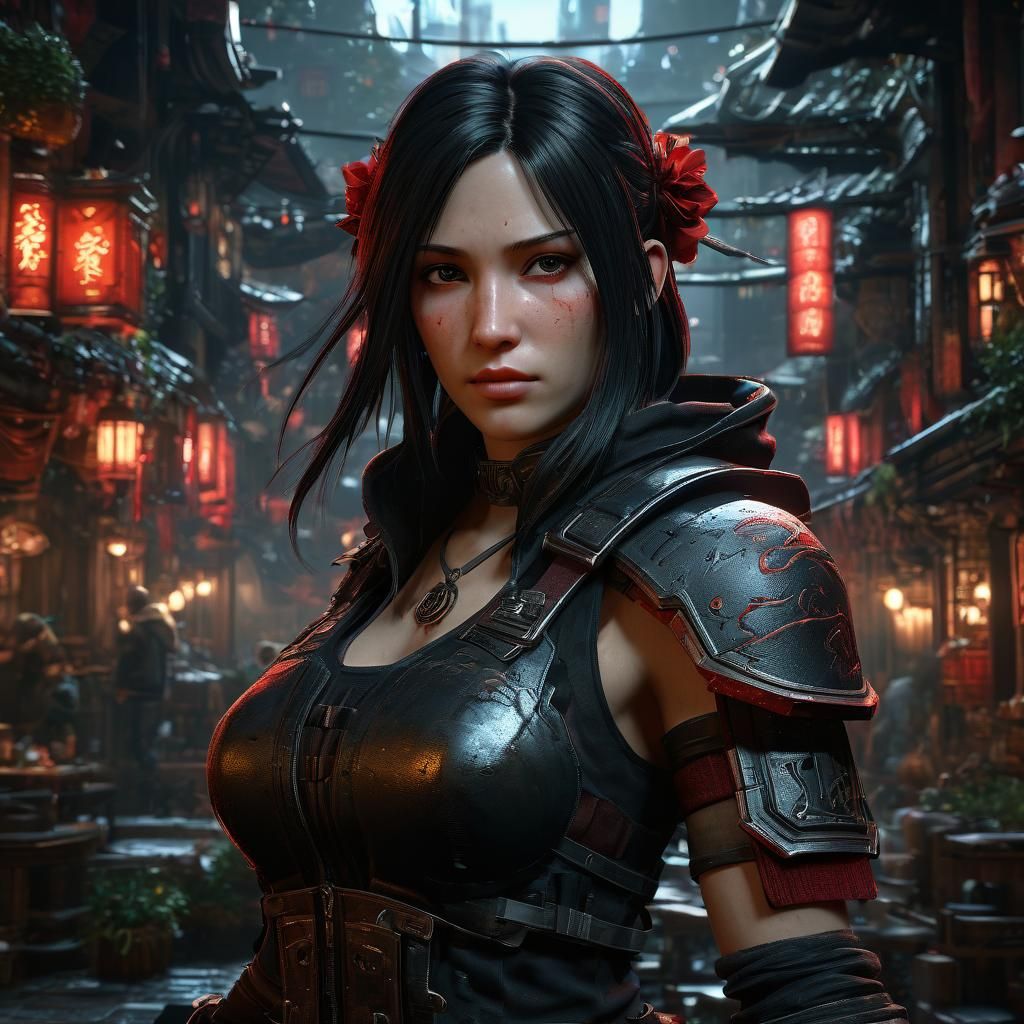 Tifa Lockhart in Dark Fantasy Concept Art