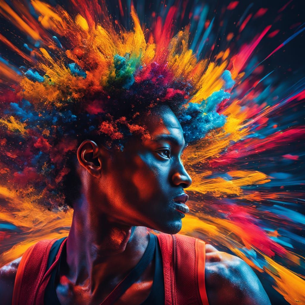 Athletes in High-Speed Action, Captured in Vibrant Sports Ph...