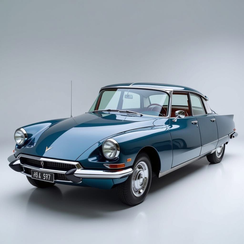 Futuristic 1955 Citroën DS with Hydropneumatic Suspension