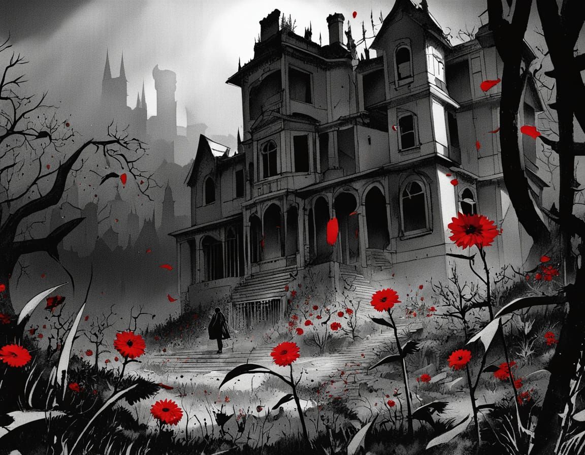 Ethereal Gothic Revival: Man Unveils Hidden Garden