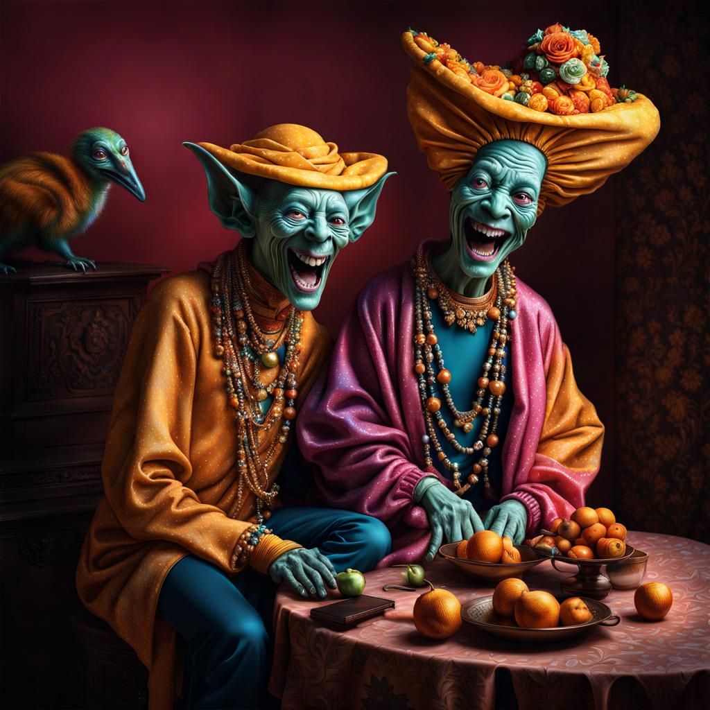 Extravagant Alien Characters in Magical Realism Style