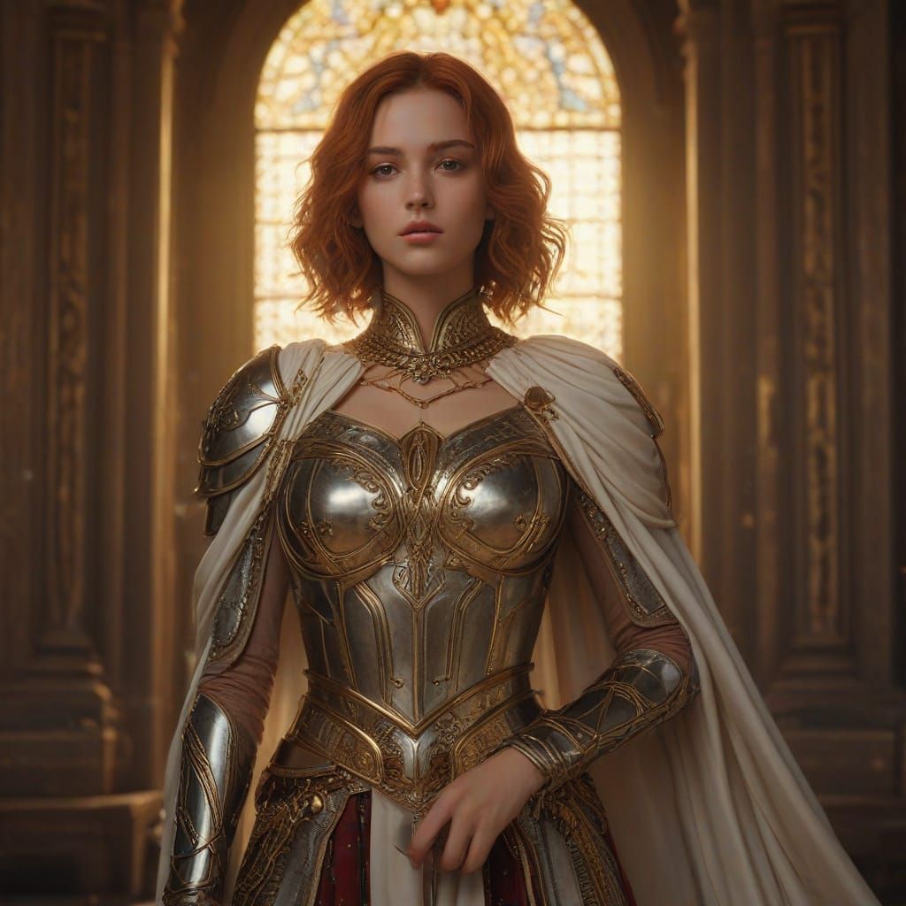 Regal Beauty in Grand Armor