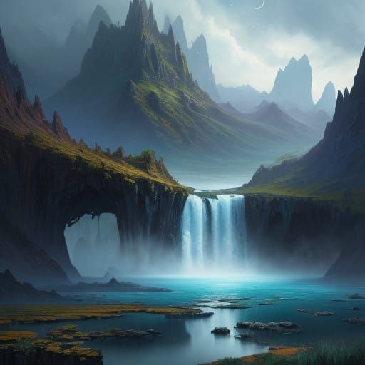 Surreal Wonders of the Earthly Realm in Fantastical Style