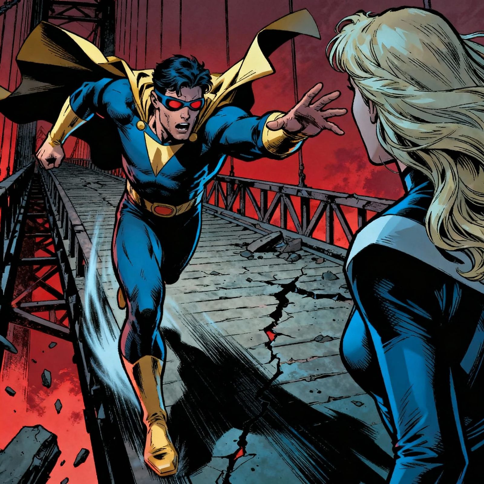Cyclops Races to Save Emma Frost on Dramatic Bridge
