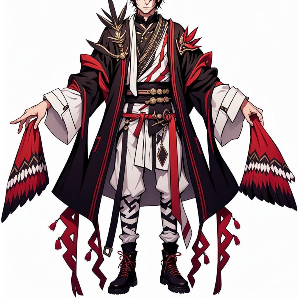 Elegant Menswear Design with Gauze Decoration