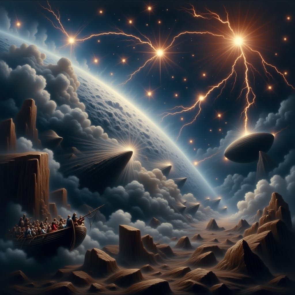 Star Trek Parody: Journey Through Space in Oil