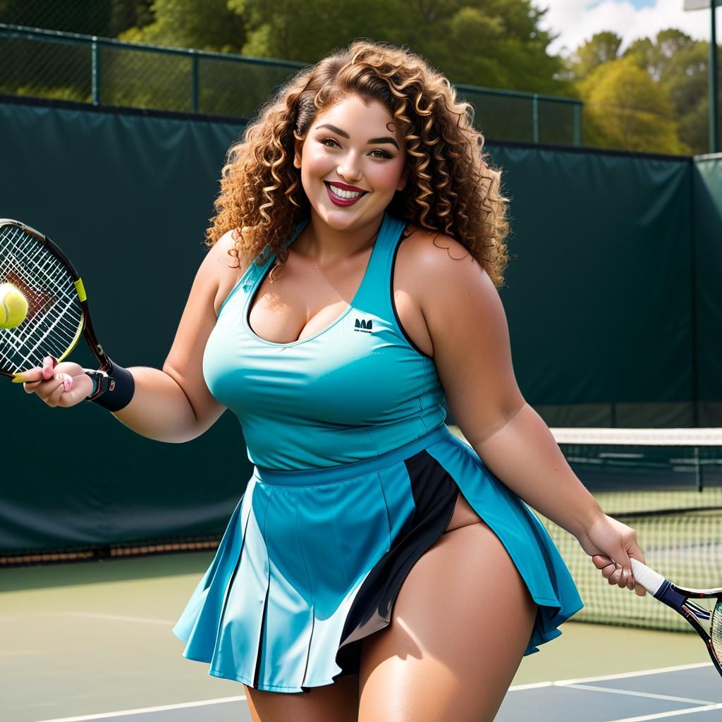 Curvy Women's Tennis Tournament Banner