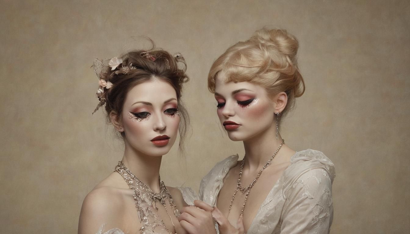 Surreal Androgynes Dancing in Contemporary Illustration Styl...