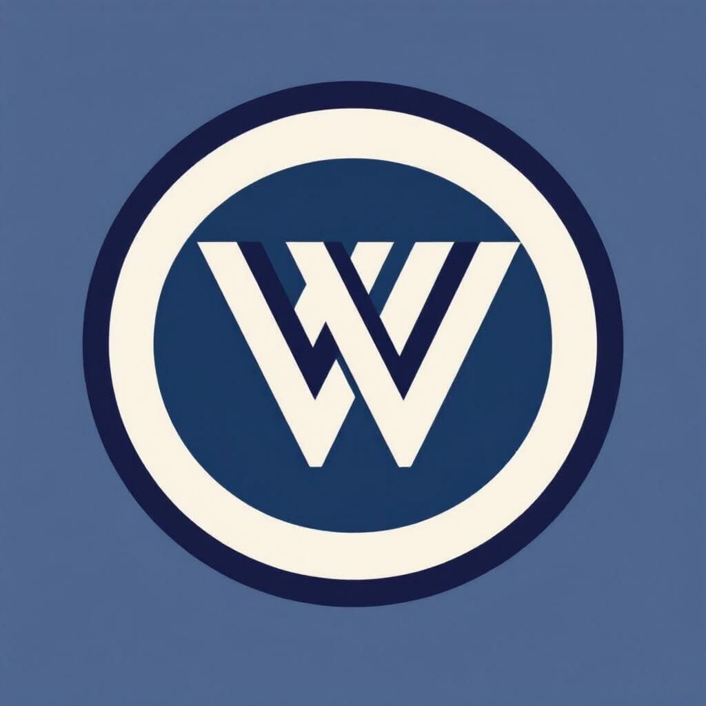 Modern Minimalist VINIVIN Monogram in Cool Tones