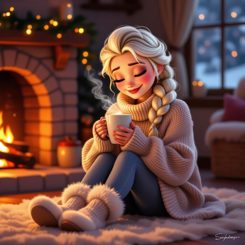Elsa Embraces Self-Love With Hot Cocoa