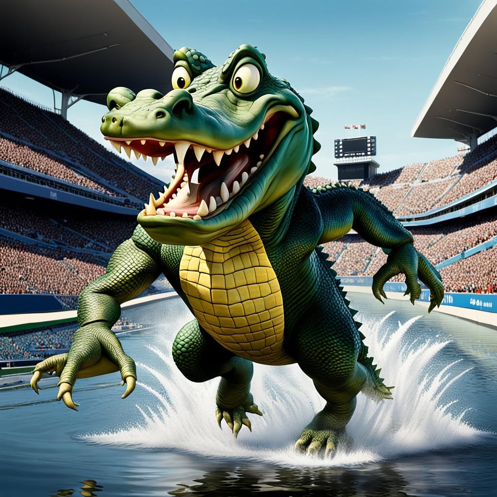 Alligator Olympics: Humorous Everglades Chase Scene
