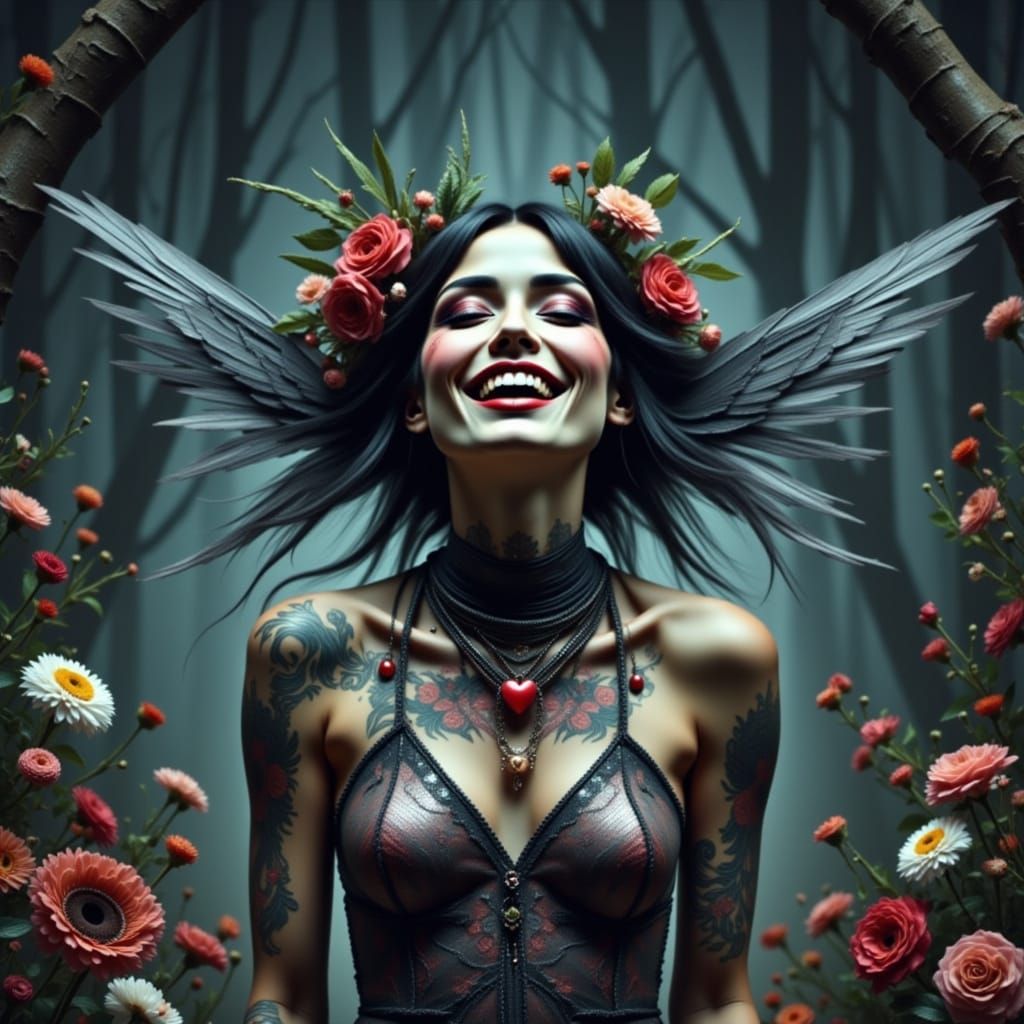 Fairy Queen Ghost in Dark Forest, Cinematic