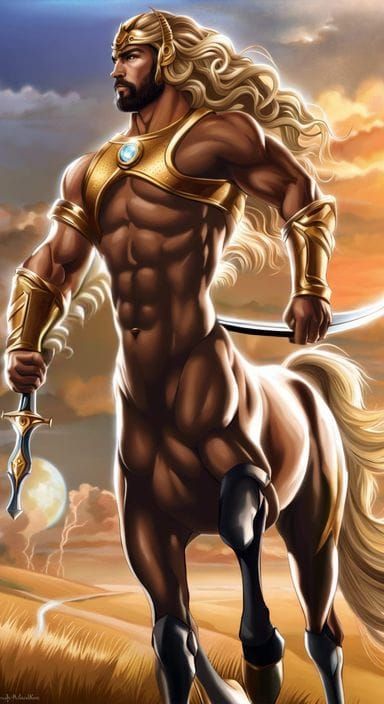 Mythical Centaur Archer in Fractal Armor