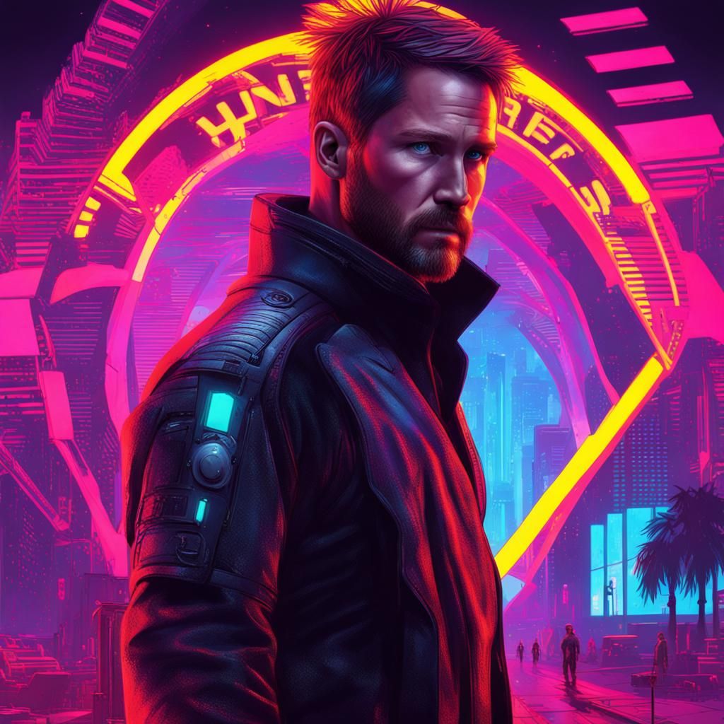 Hunger Games in Cyberpunk 2099 Neon Style
