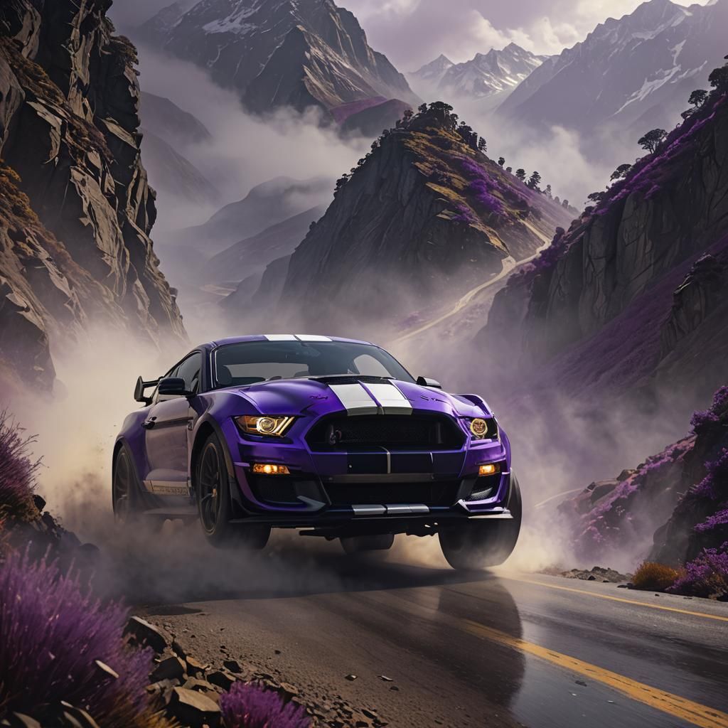 Ford Shelby Races Through Misty Himalayan Pass