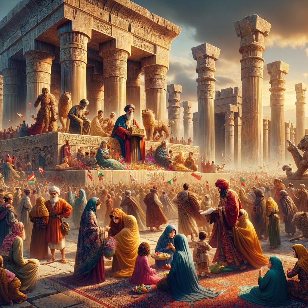 Ancient Persia Celebrates Mother's Day in Grand Persepolis R...