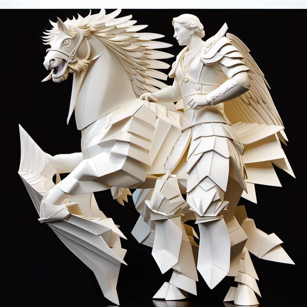 White Angel and Horse