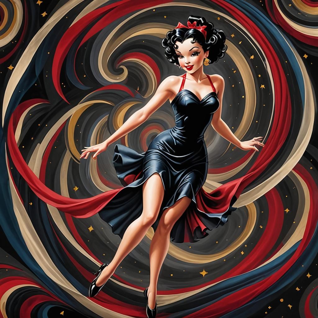 Betty Boop dancing night |