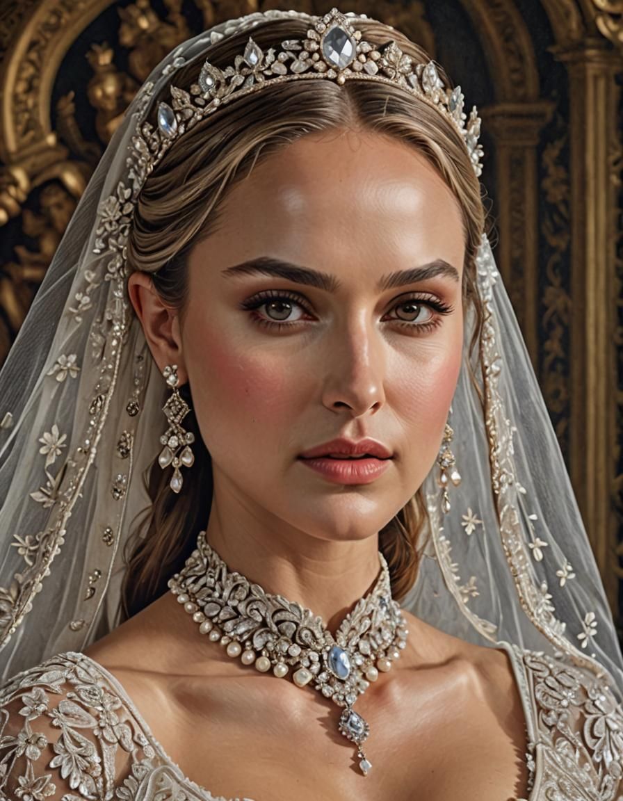 Goddess Portrait in Luxurious Bedroom