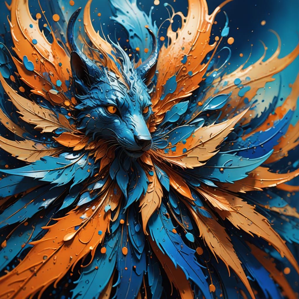 Kind Beasts Interact in Abstract 3D Rendering