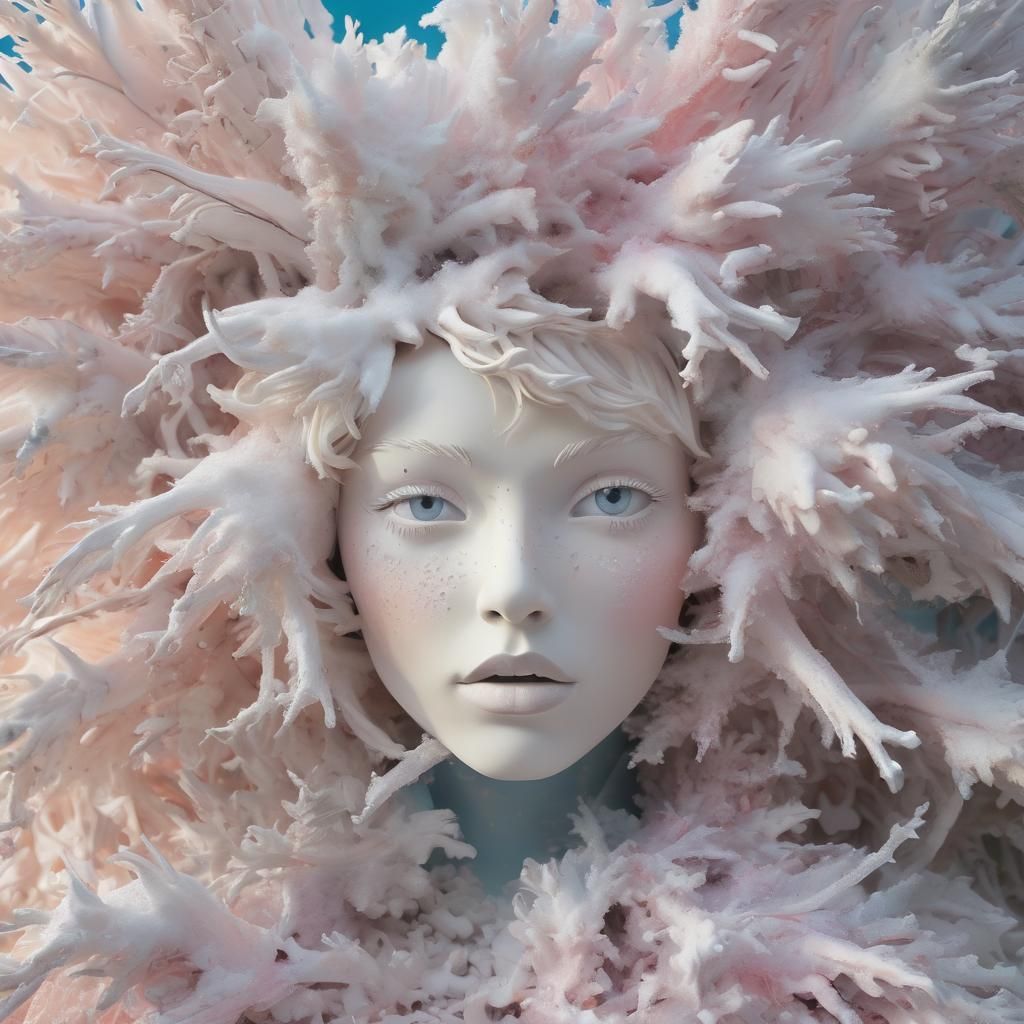 Pop Art Fairytale: Anthropomorphic Frostwork Sculpture