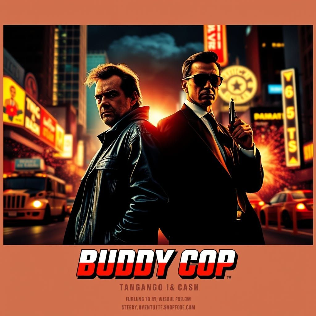 a "buddy cop" film poster