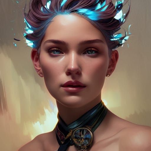 Detailed Portrait with Dynamic Lighting