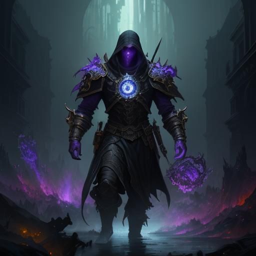 Mysterious Figures in Dark Fantasy Style