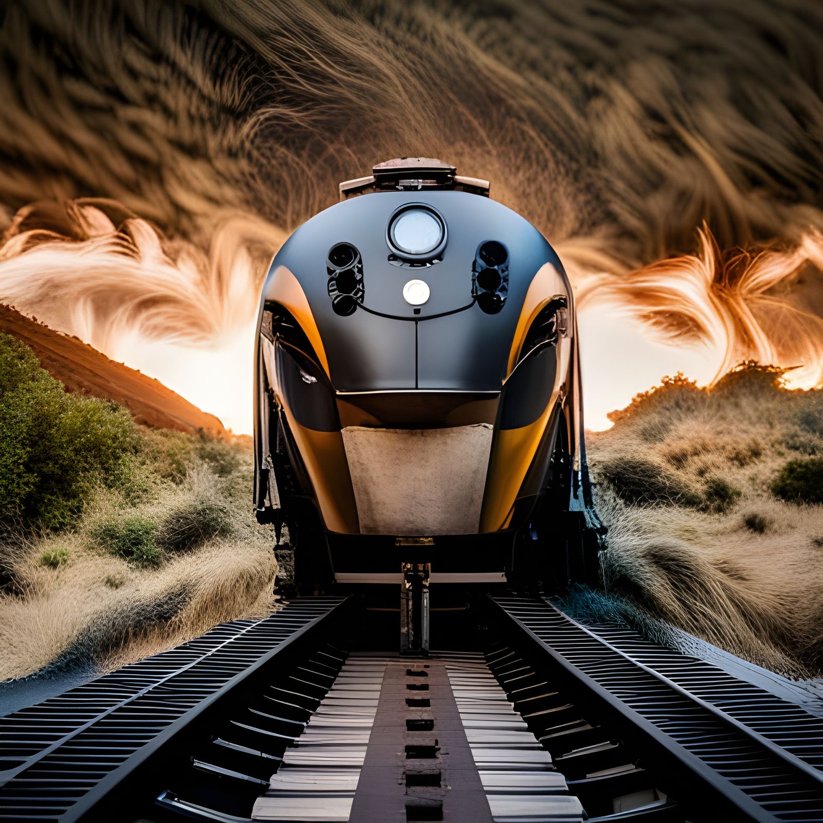 Locomotive Engine with Drone