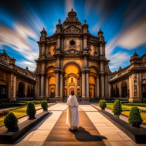 Maior e mais bonita igreja cristã do planeta Terra muito suntuosa e ornamentada