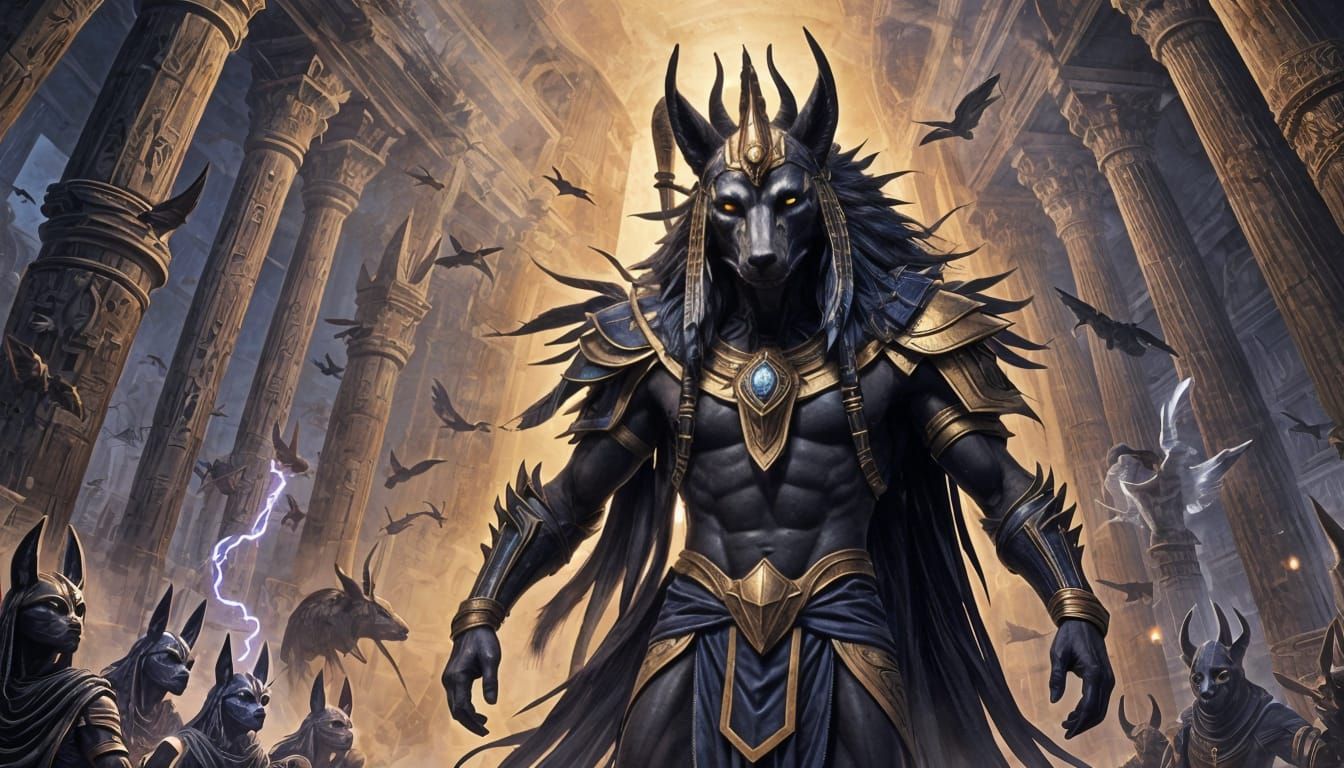 Anubis: God of Death and Flying Souls