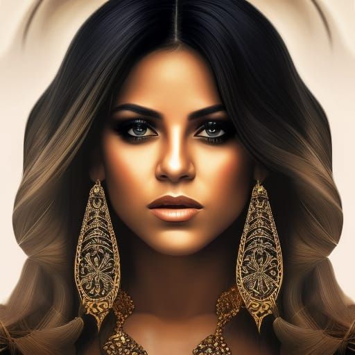 Blonde Gangster: Cinematic Digital Art Portrait