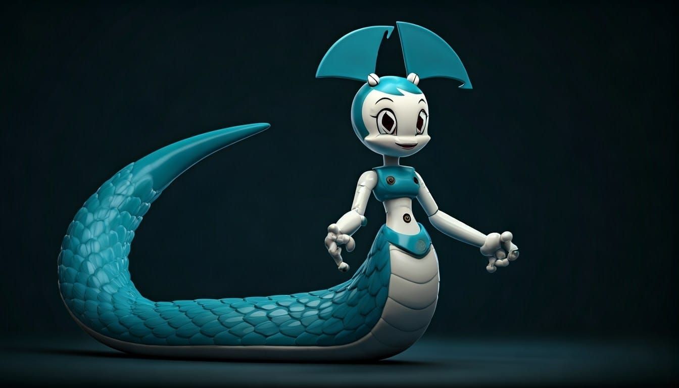 Mystical Snake Goddess Emerges from Mythical Depths