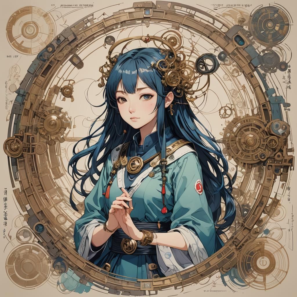 Aztec Warrior Girl in Candyland Wonderland: Studio Trigger S...