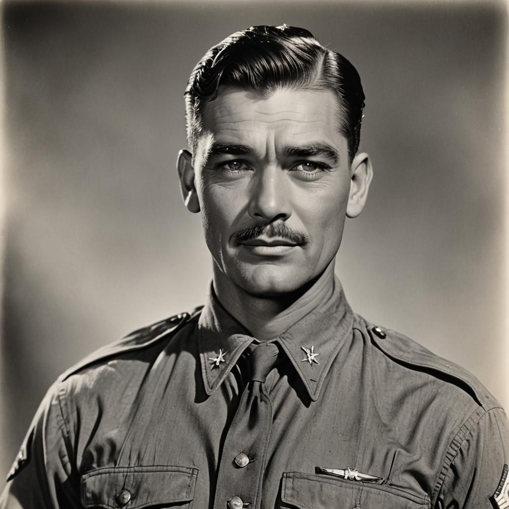Clark Gable in US Army Air Corps Uniform