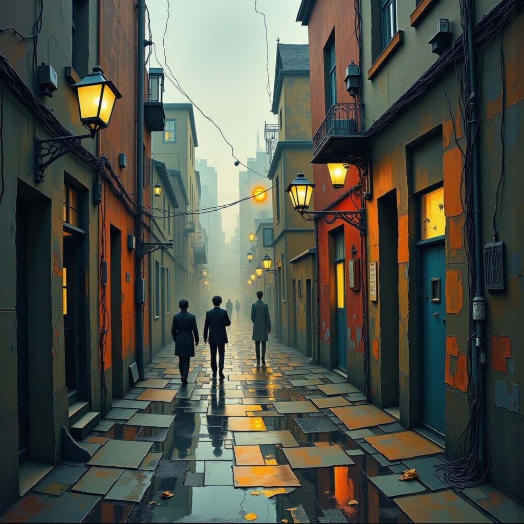 Emotional Weather: Surreal Dream-City Alleys