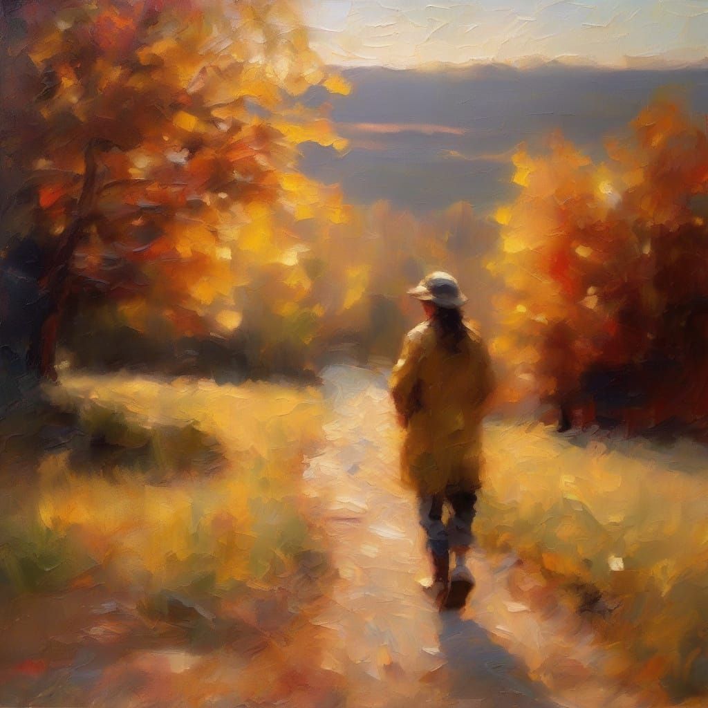 Vibrant Oil Painting of a Masterpiece Landscape