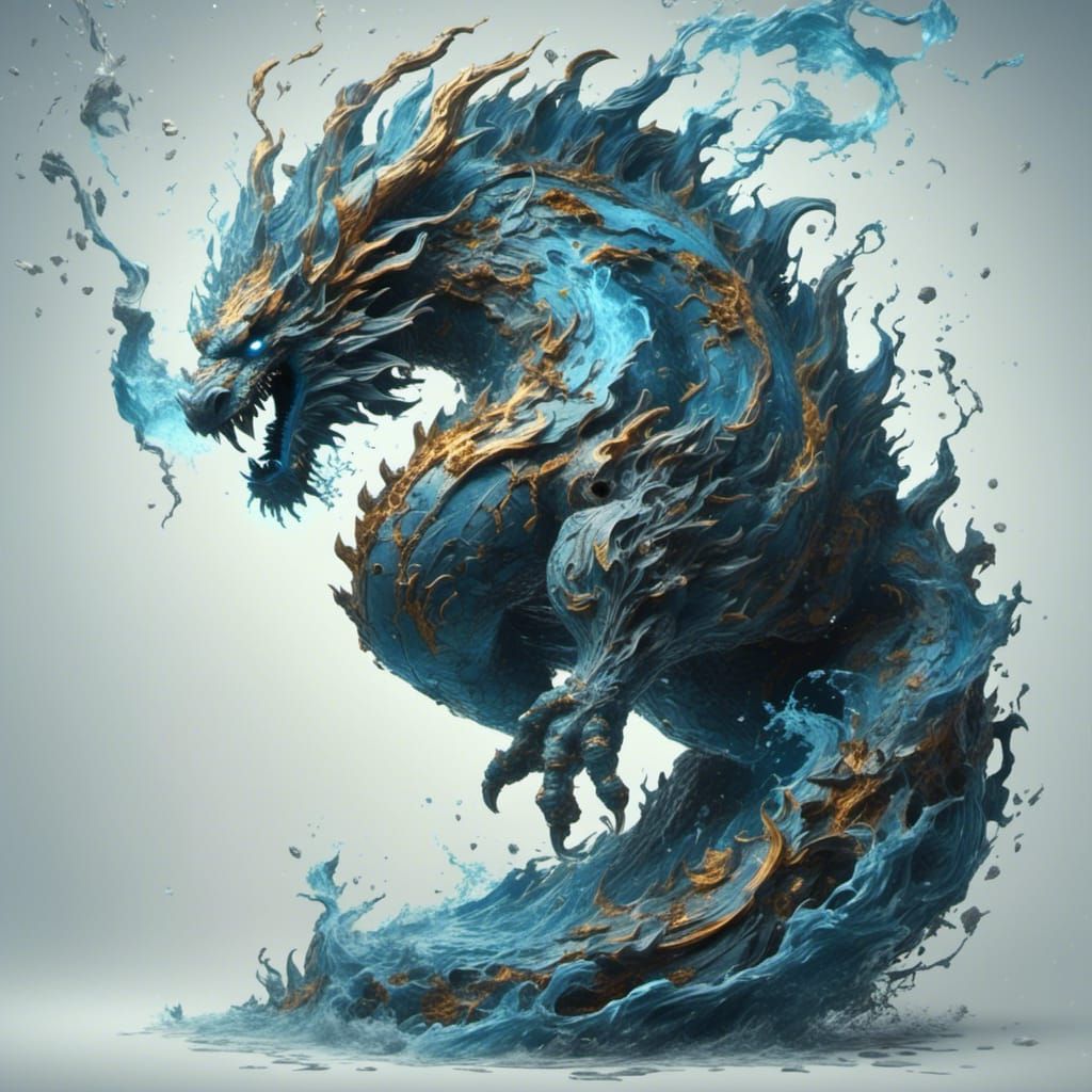 Abstract Pixelation with Roman Oil and Biohazard Elements