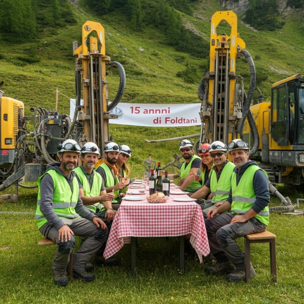 Italian Geologists Picnic in the Alps: Photojournalism Style