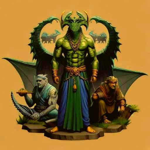 Glagolithic Script Characters in Digital Art Style